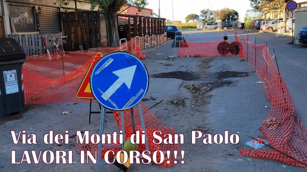 VIA DEI MONTI DI SAN PAOLO (lavori in corso)